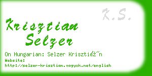 krisztian selzer business card